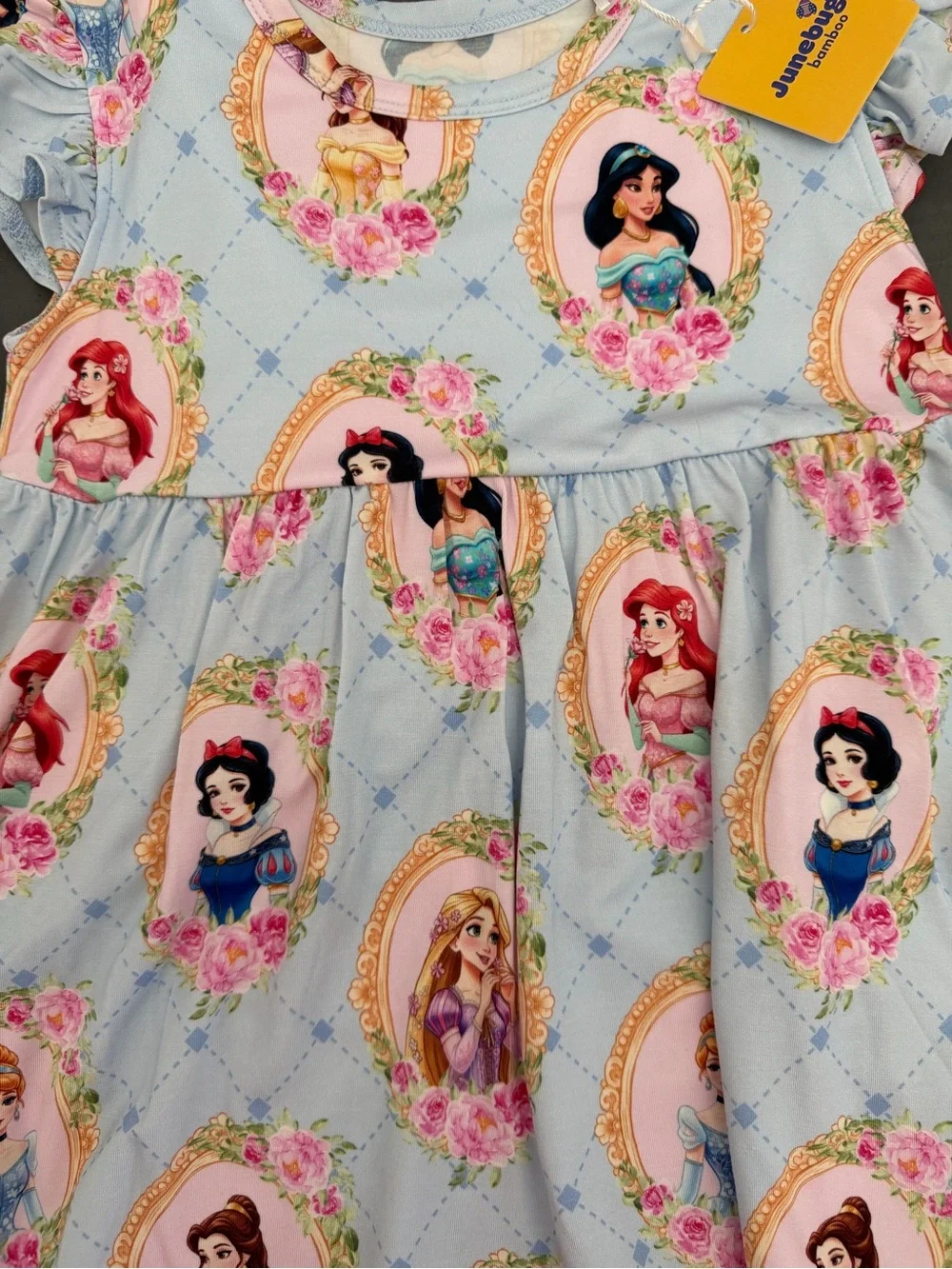 Junebug Royal Plush Princess Peplum Top & Shorts Set 7/8 NWT